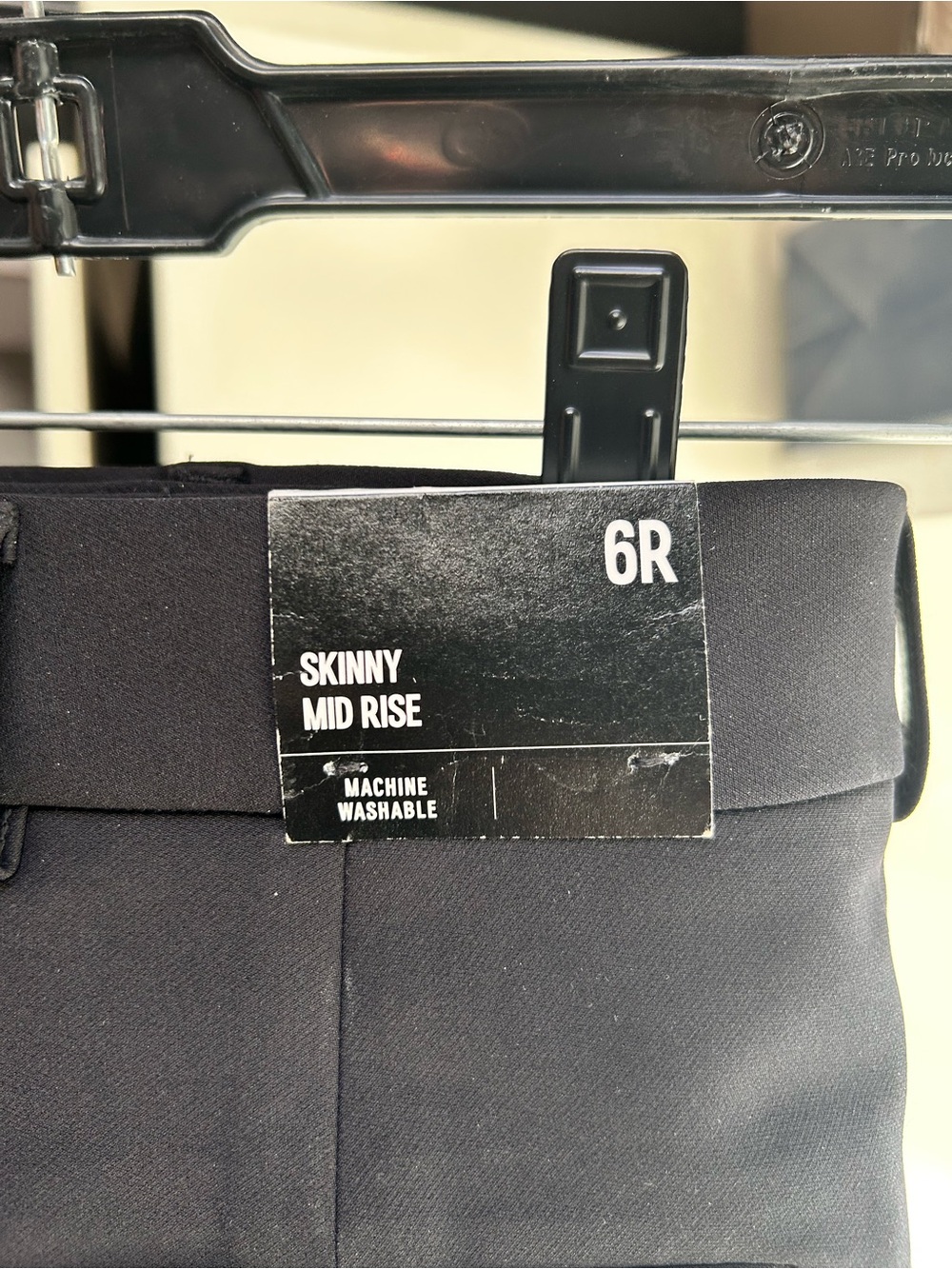 Express Black Skinny Mid Rise Trousers